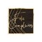 Feliz Cumpleaño Cocktail Napkins In Black - Pack of 40 Paper Napkins